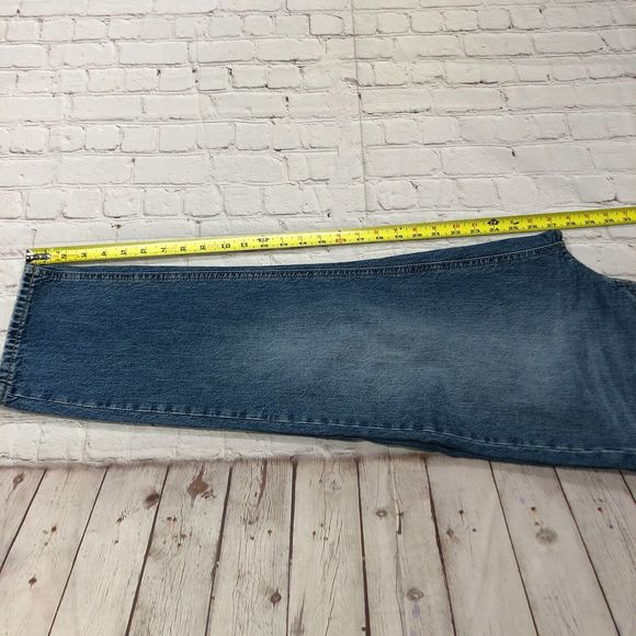 Gap Denim Women Sky High Straight Jeans Size 10 / 30R Cotton Blend Blue M109 -4 - Picture 5 of 13